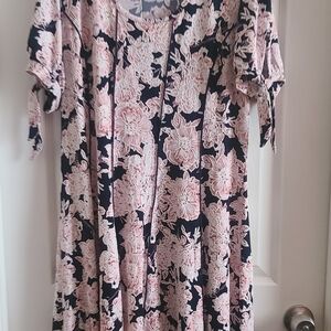 Sami & Jo Navy and Pink Floral Dress